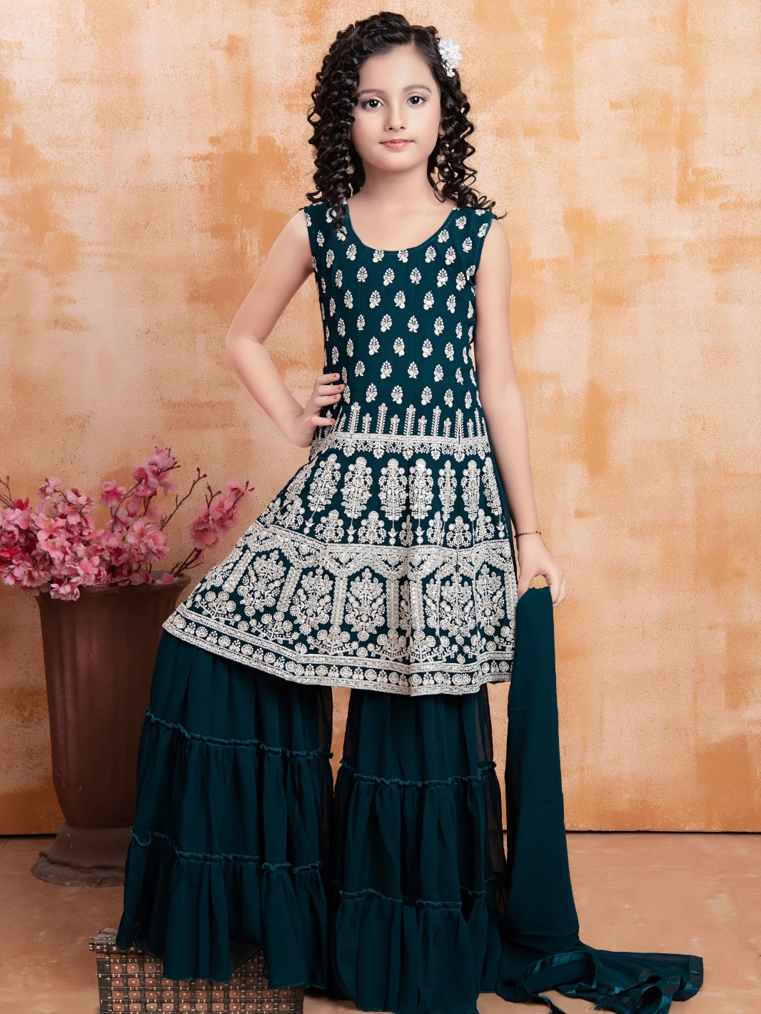 Vardan Ethnic Aaradhna Vol 31 Faux Georgette Wholesale Kidswear Lehenga Catalog